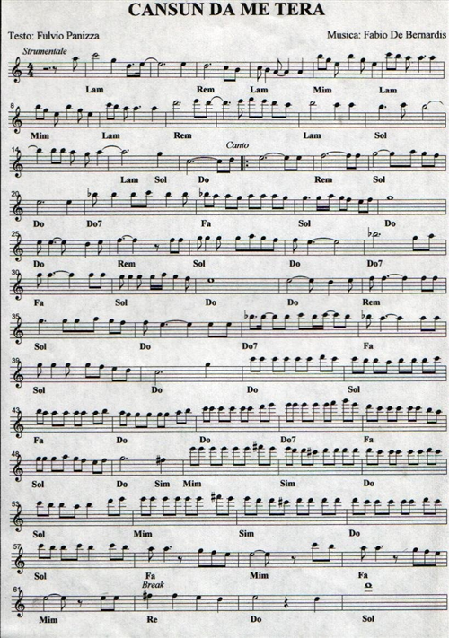 Canzone della mia terra